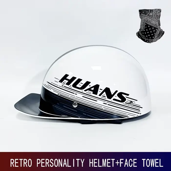 Demi-casque de moto rétro de croisière allemande