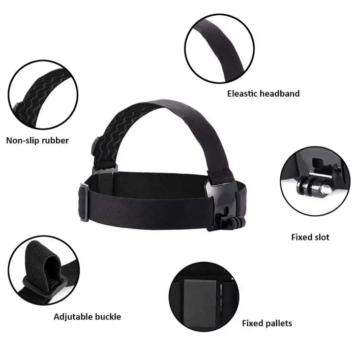 Ceinture de sangle de tête pour GoPro HD Hero11 10 9 8 7 6 5 4 3 SJ4000 SJ5000, accessoires de camér
