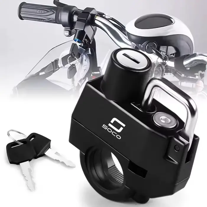 Verrou de casque antivol pour Super Soco CPx CUmini CUx TC 50 TC Max Wanderer TCMax 2019 – 2022, fou