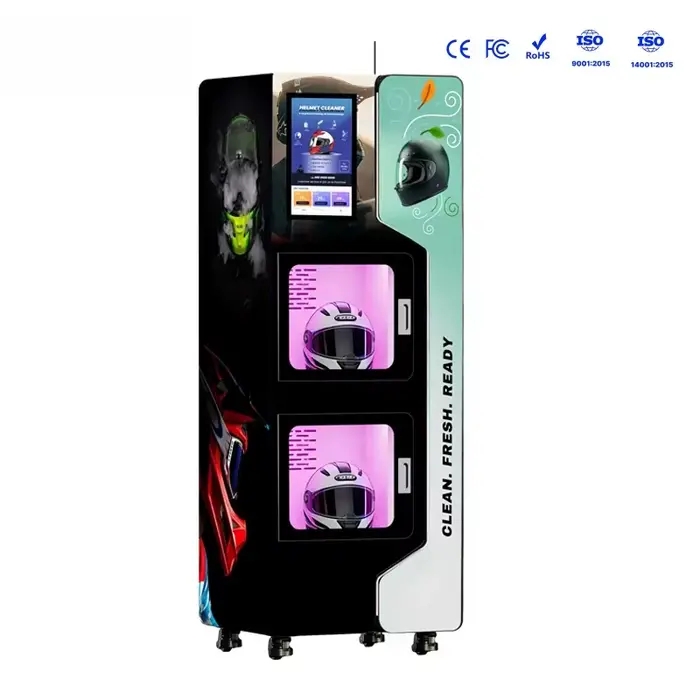 Laveur-sécheur automatique de casques avec fonction de désinfection, équipement de nettoyage de casq