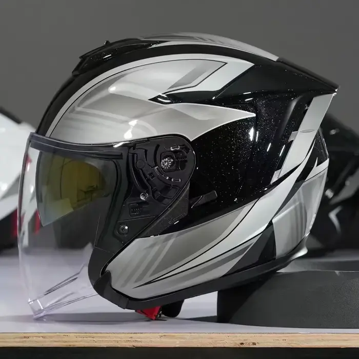 Casque de moto Ryzen pour hommes et femmes, casque 3/4, demi-casque de moto, Cascos Para Moto, Casco