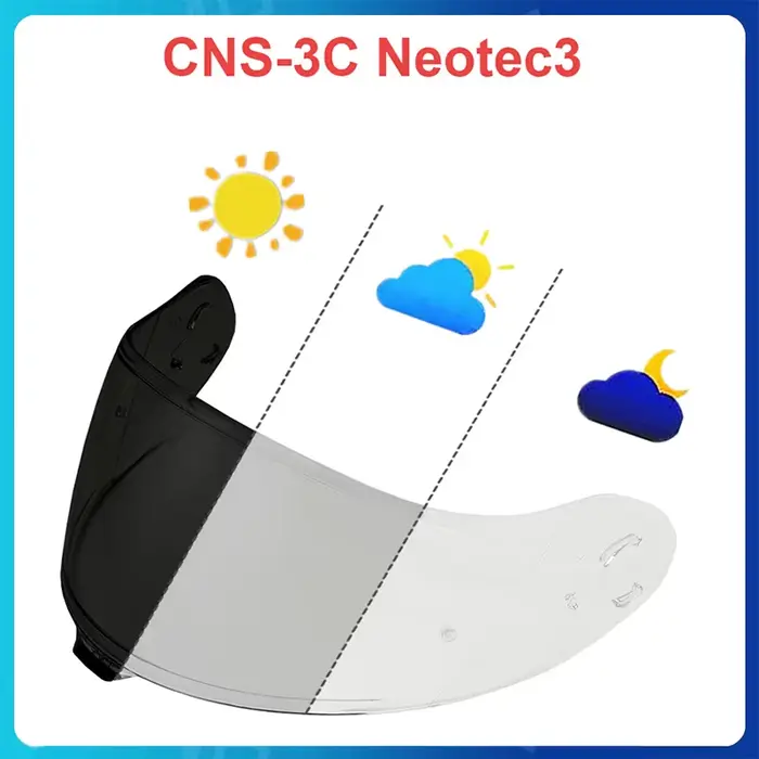 Neotec3 lentilles photochromiques lentille de protection de casque pour SHOEI Neotec 3 CNS-3C