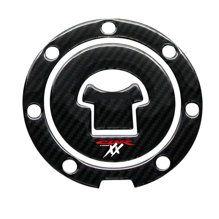 Autocollant 3D en Fiber de carbone pour réservoir de carburant de moto, autocollants de protection d