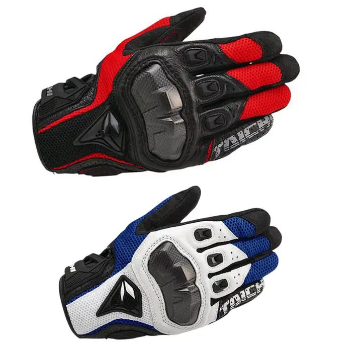 Gants de Moto en cuir respirant pour hommes, 391 390, pour Motocross en plein air, équitation, print
