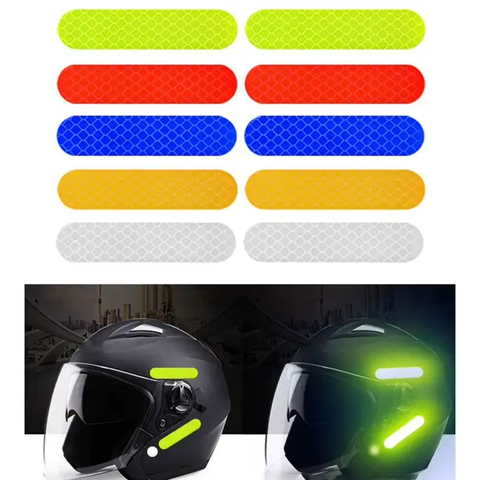 Autocollant réfléchissant auto-adhésif pour casque