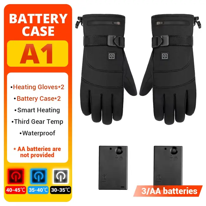 Chauffage Gants De Moto Étanche Motocross Guantes Gant Écran Tactile Chauffé Moto Gants D'équitation