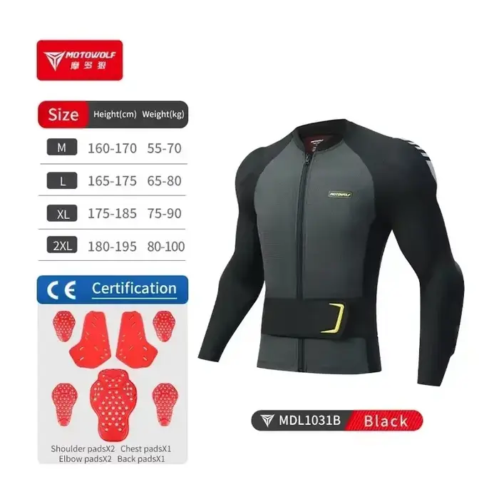 Veste de Moto à armure douce et respirante, équipement de Protection pour Motocross, Protection de l