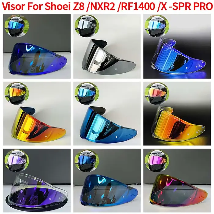 Visière X-F2 Z8 X15 pour SHOEI RF-1400 Z8 Z-8 CWR-F2, lunettes de casque de moto, visière de nuit