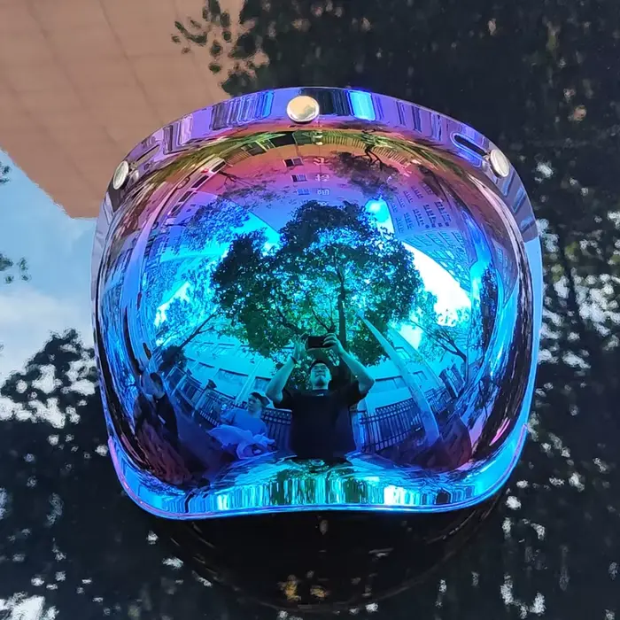 Visière à Bulles pour Casque de Moto