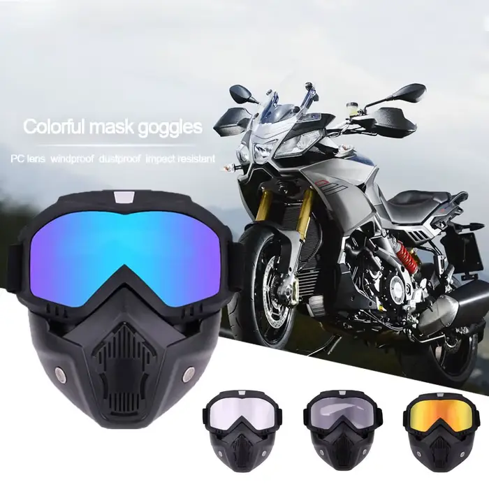 Lunettes de casque de requin de moto
