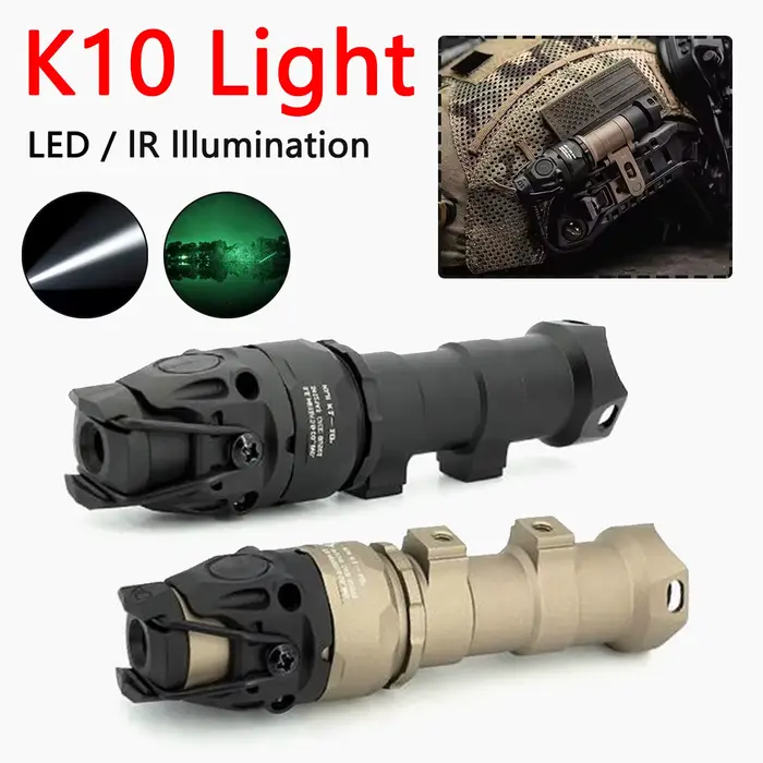 ARC casque KIJI K10 IR lumière aluminium CNC IR 850nm éclairage chasse Scout
