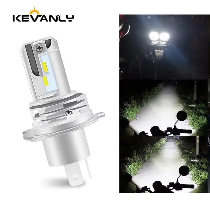 H4 LED Moto Phare Ampoules Salut Lo Faisceau Moto Lumières Pour Yamaha Kawasaki Suzuki H4 LED Lampe 