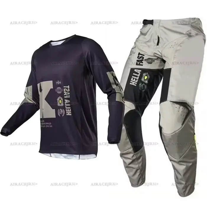 Ensemble de vêtements de motocross Mxfox Enduro, pantalon et maillot, équipement BMX MX DH, combinai