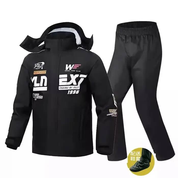 Ensemble imperméable de moto pour hommes et femmes, veste à corps fendu, pantalon, respirant, cyclis