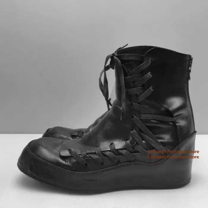 Bottes de moto à nouer en croix