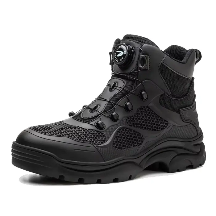 Bottes de moto respirantes, antidérapantes, résistantes à l'usure, chaussures de course pour hommes,