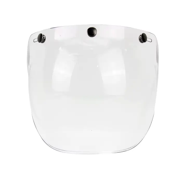 Casque de moto 3/4 ouvert avec visière bulle unisexe toutes saisons léger confortable coupe-vent rét