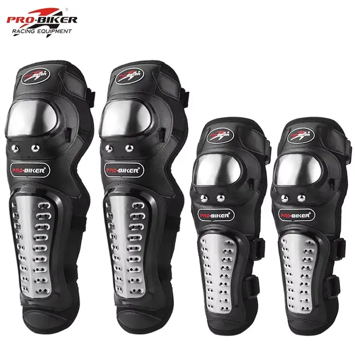 Genouillères de Moto en acier inoxydable, coudières de Moto, équipement de protection pour course de