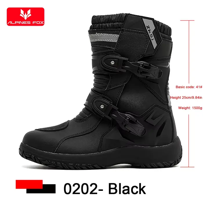 Bottes de protection de moto Vintage pour hommes, chaussures de motocycliste Enduro imperméables en 