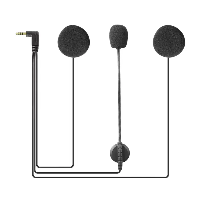 EJEAS moto Interphone casque 3.5mm/Type C Jack Microphone haut-parleur casque pour V6 Pro + V4 Plus 