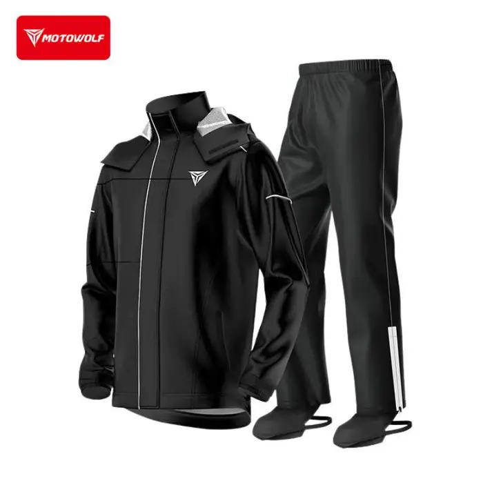 Combinaison de pluie pour moto Motowolf