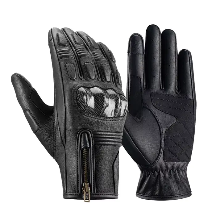 ROCKBROS-Gants de course à doigts complets, Gants de moto, Écran tactile, Protection sportive en ple