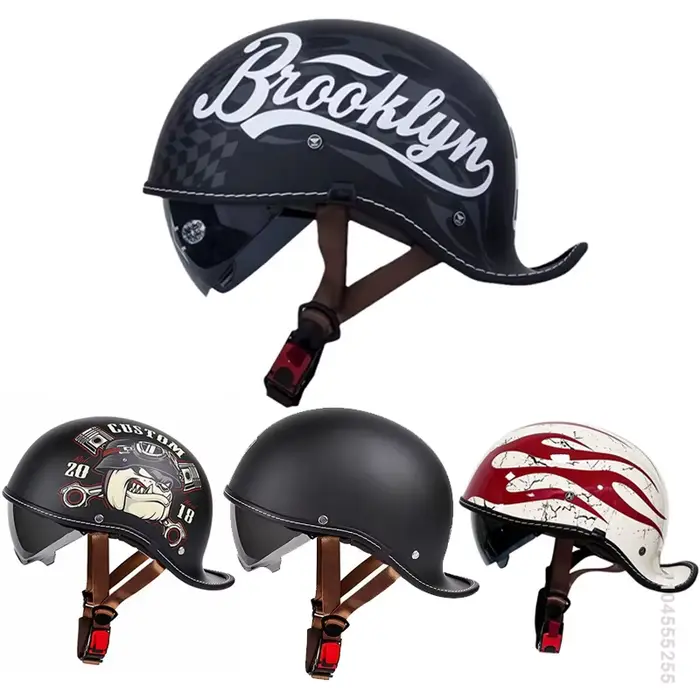 Casque De Moto rétro Casco