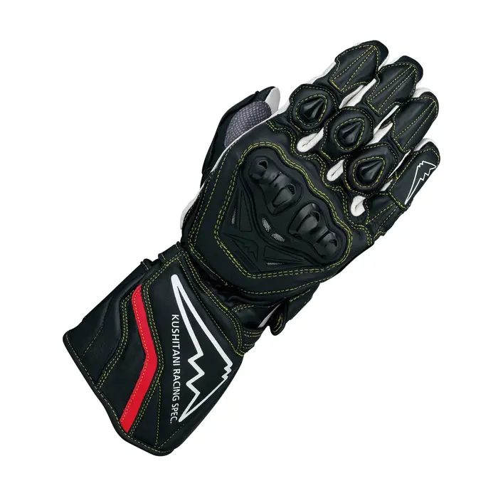 Gants de moto Kushitani K-5381 en cuir GP, gants de motocross, gants de moto avec protection des art