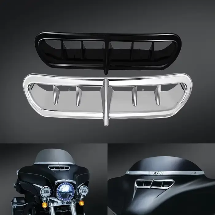Évent de carénage avant de moto pour Harley Touring Electra, garniture extérieure d'accent, pièces d