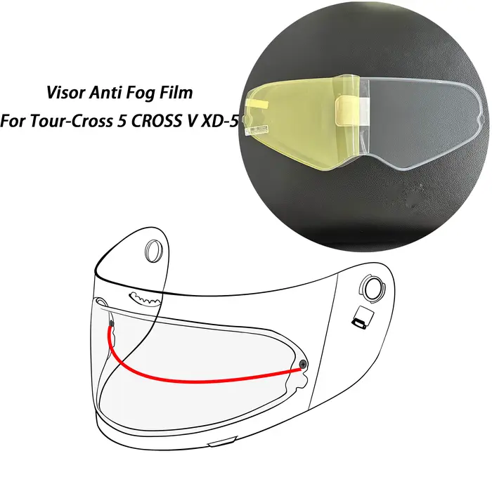 Film Anti-buée pour visière de casque, pour Tour-Cross 5 CROSS V pour ARAI