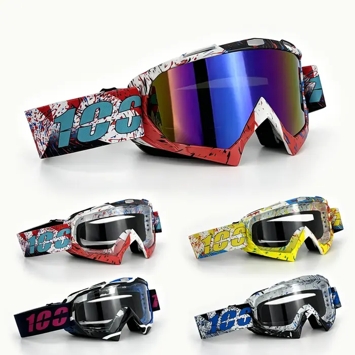 Lunettes de moto, équipement de cyclisme, lunettes de sport tout-terrain, ski, MX, VTT, lunettes de course, lunettes de motocross, lunettes de vélo