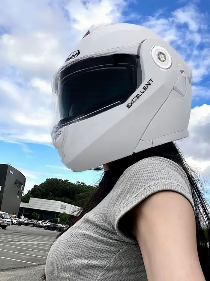 Casque de moto électrique certifié 3C norme nationale, pour hommes et femmes, chaud pour l'hiver, intégral, universel quatre saisons