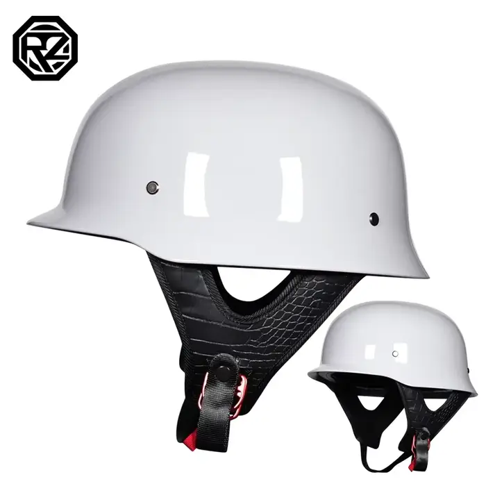 Casque de Moto classique allemand Vintage casque de Moto rétro Casco Moto casque demi visage hommes 