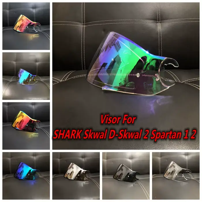 Visière de casque de moto pour Shark Skwal d-skwal 2 Spartan en carbone