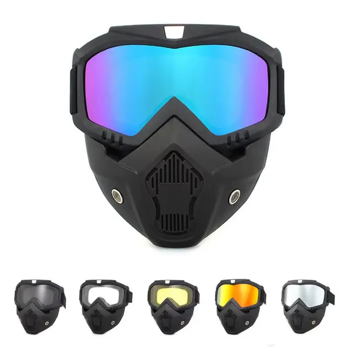 Lunettes de casque de requin de moto
