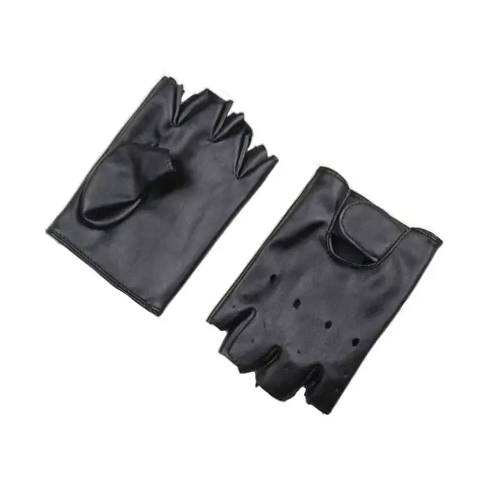 DOMEN – gants demi-doigts en cuir synthétique unisexe, équipement d'équitation, de conduite, de Fitn