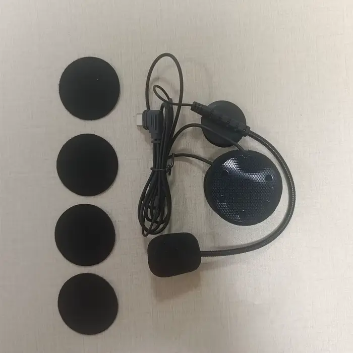 Casque d'interphone de Type C Compatible avec Ejeas V6 Pro + V4 PLUS, Microphone, haut-parleur, casq