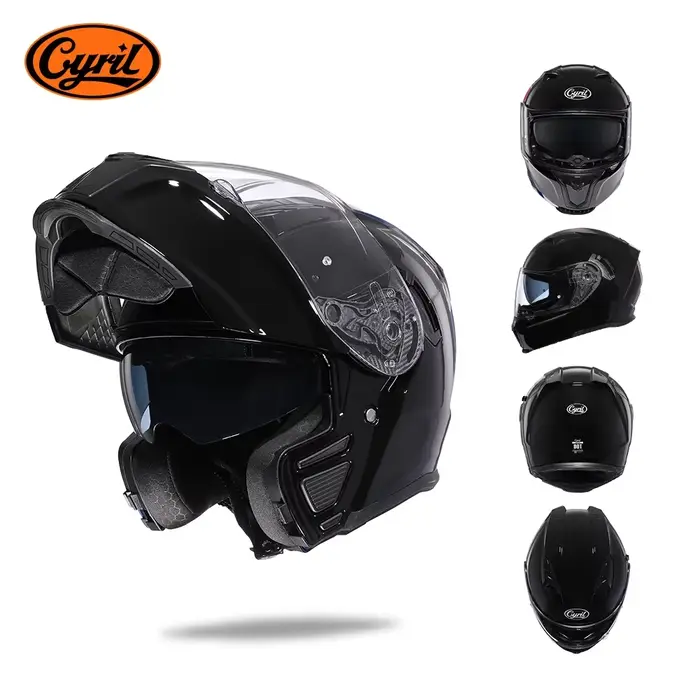 Casque de moto double visière modulaire rabattable casque intégral pour hommes et femmes adultes app