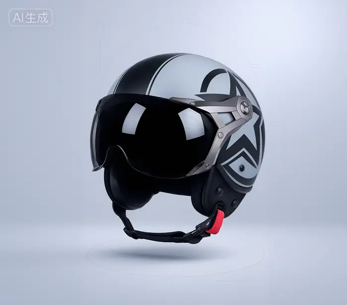 Casque Moto Professionnel Style Français