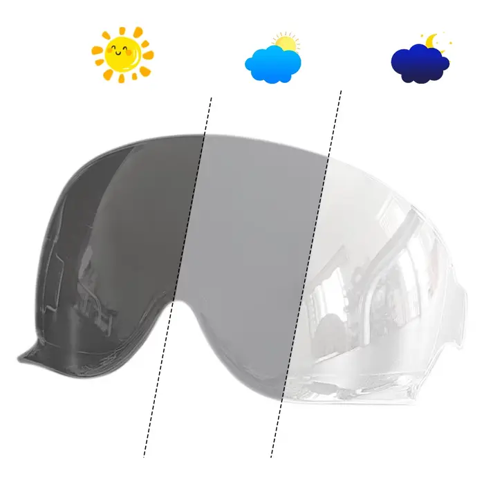Visière photochromique adaptée au casque Shoei JO EX-ZERO EX ZERO CJ-3, protection UV, accessoires d