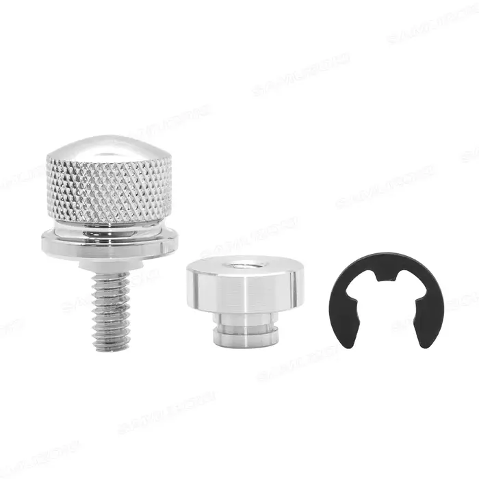 Couvercle de languette d'écrou de vis de boulon de siège de garde-boue arrière en aluminium pour Har