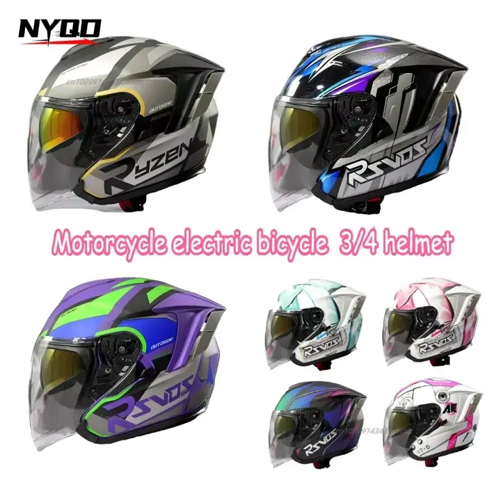 Casque de moto Ryzen pour hommes et femmes
