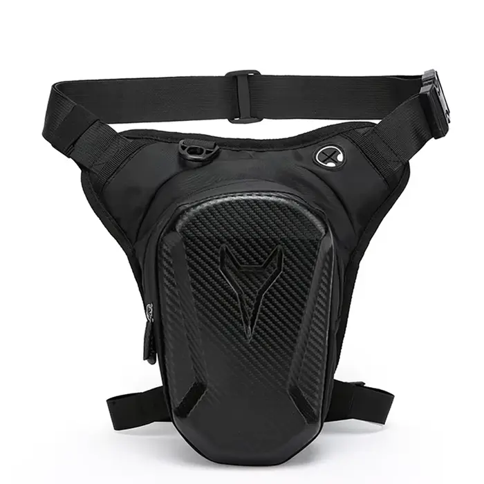 Sacoche latérale de moto en EVA rigide, sac banane décontracté pour extérieur, pochette de téléphone