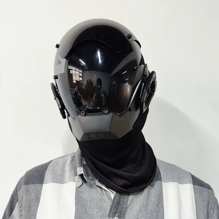 Cyberpunk-Cagoule intégrale avec fouet