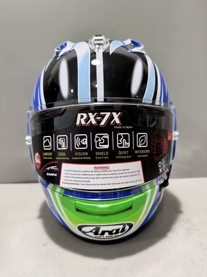 Casque de moto intégral rx7x jian Nakano Green