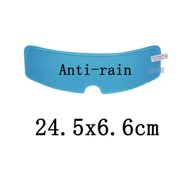 Film transparent Anti-pluie/Anti-buée pour casque de Moto, lentille de casque, autocollant de revête