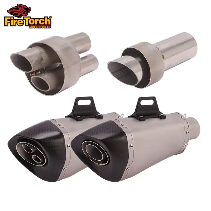 Pour moto 54.5mm tuyau de silencieux d'échappement universel DB tueur silencieux amovible réduire le