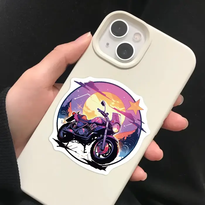 Autocollants de moto imperméables pour hommes