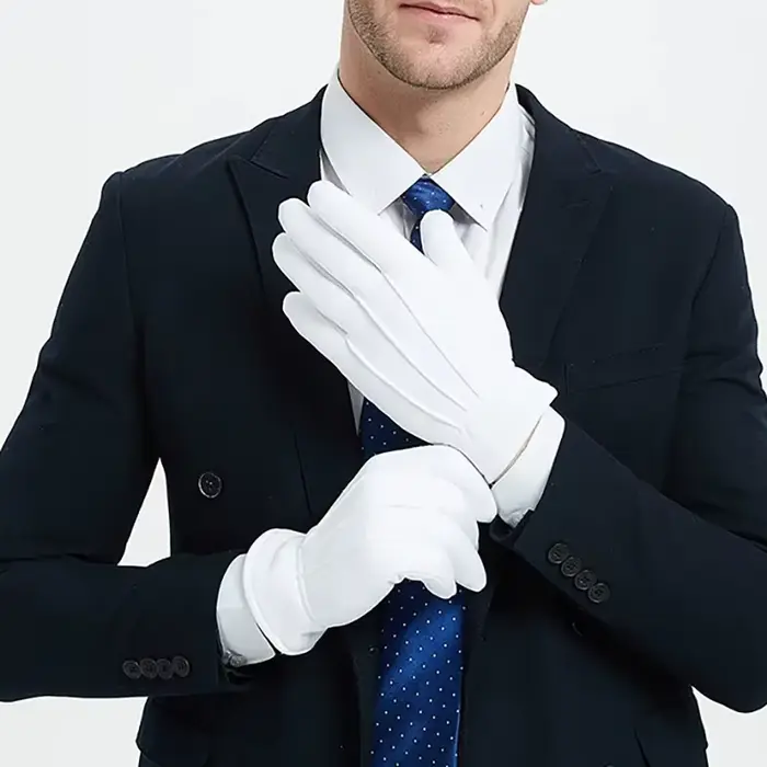 Gants chauffants blancs pour hommes