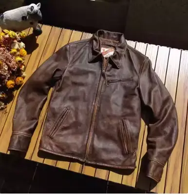 Veste en cuir véritable pour moto, veste en cuir super doux pour l'extérieur, vêtements durables pou